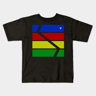 a simple, colorful and minimal design for simple design lovers Kids T-Shirt